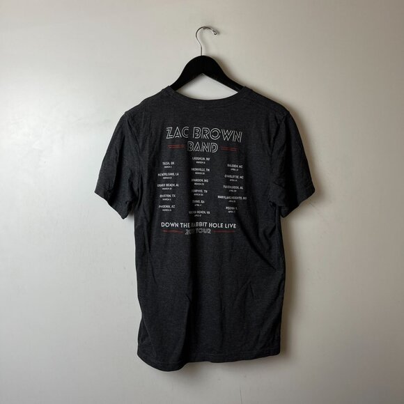 2019 Zac Brown Band T Shirt Gray Large L Graphic Tee Cotton Short Sleeve Solid - Picture 12 of 16